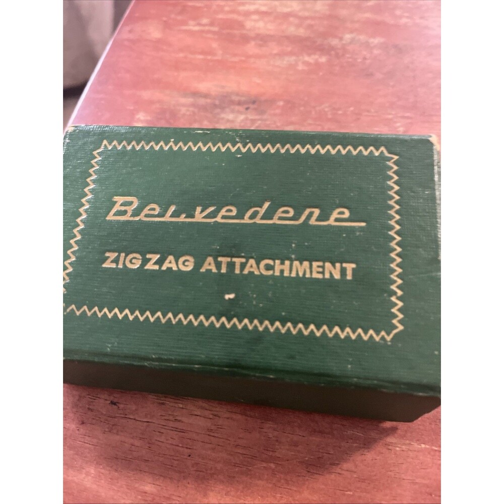 Vintage Belvedere Sewing Machine Zigzag Attachment & Decorator W/ Manual